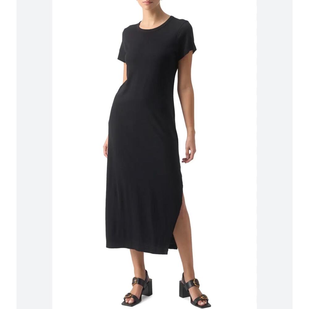Sanctuary Bring Me Back Midi T-Shirt Dress Black Size M NWT